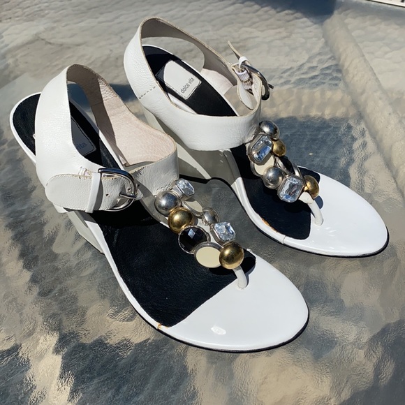 DOLCE VITA SANDALS WEDGES DRESSY SIZE 7 1/2 - Picture 4 of 6